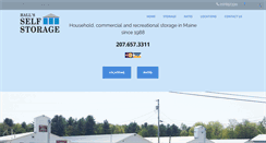 Desktop Screenshot of hallsselfstorage.com