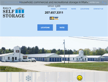 Tablet Screenshot of hallsselfstorage.com